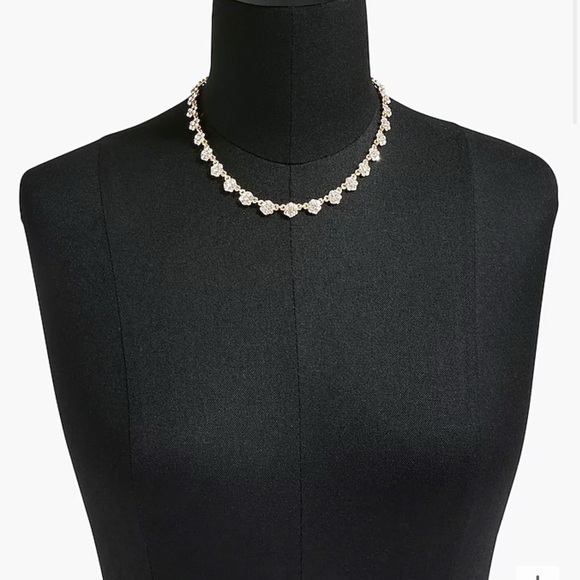 J CREW Crystal Flower Necklace NWT - Picture 6 of 6